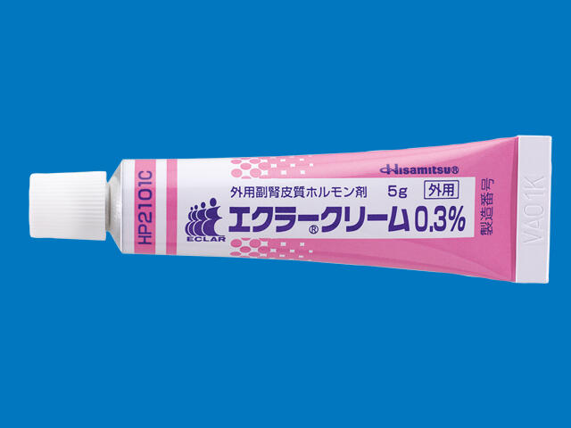 エクラークリーム0.3% 5g包装の公式製品写真