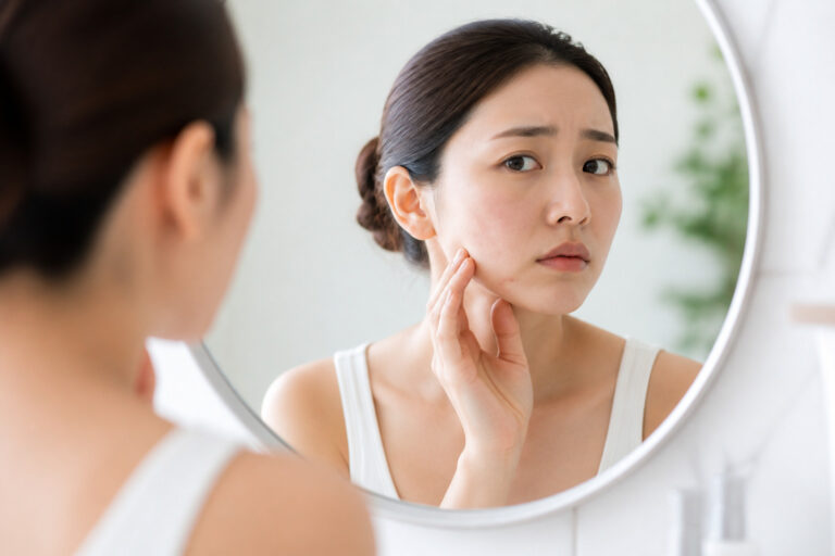 同じ部位に繰り返すニキビで悩む患者さまのイメージ