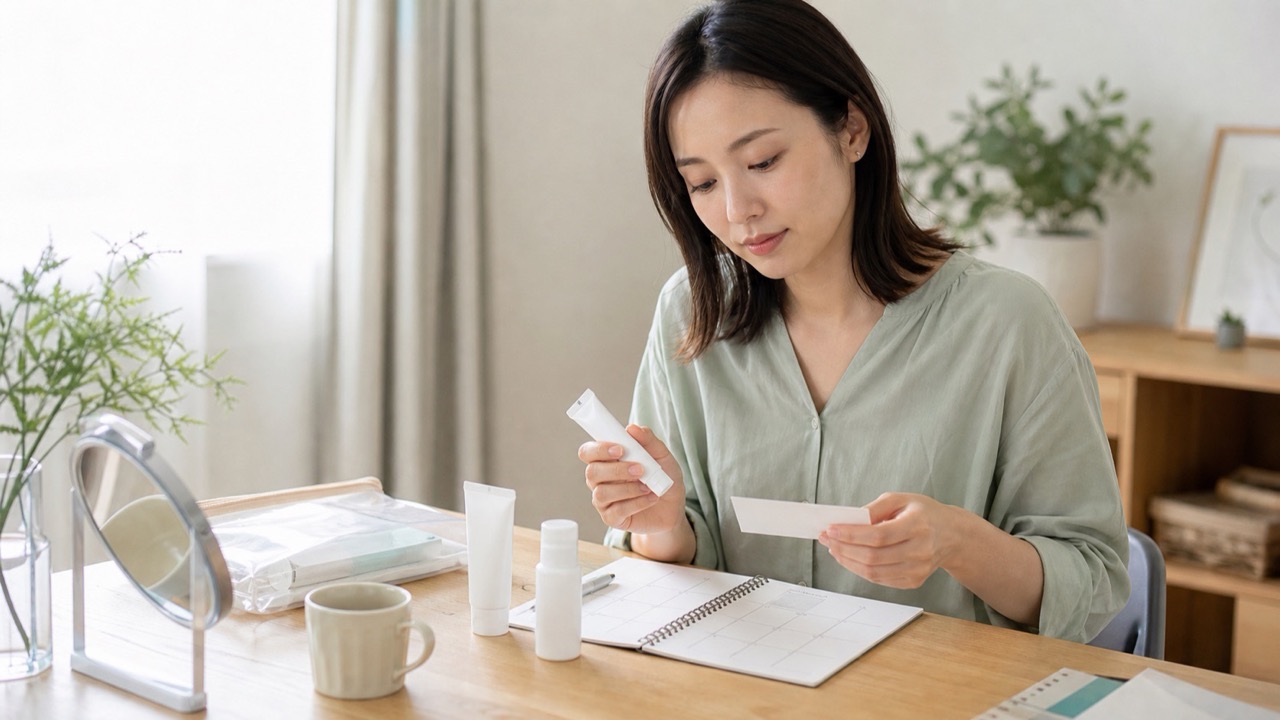 ニキビ治療費用の日常ケアイメージ