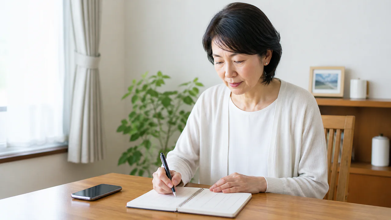 服用中の経過記録イメージ 桂枝加朮附湯の服用中に体調と相談したいことを記録するイメージ