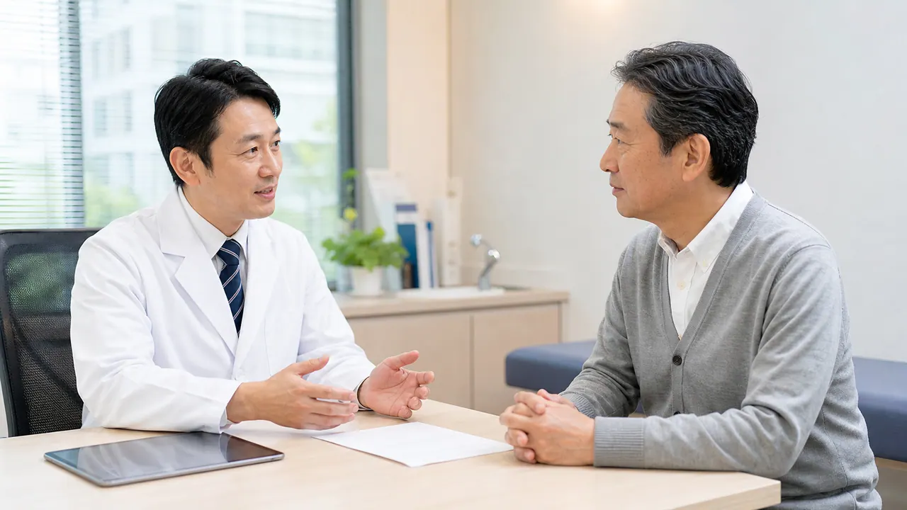 リピトールの効果と副作用を医師へ相談するイメージ