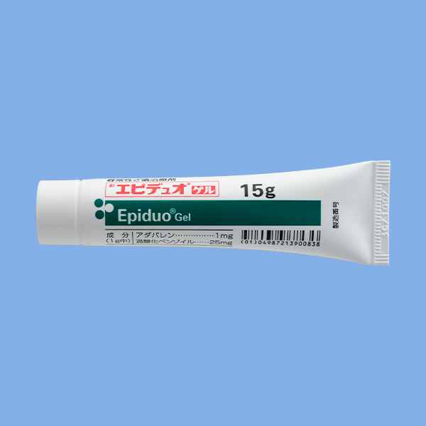 エピデュオゲル15gチューブの公式製剤写真