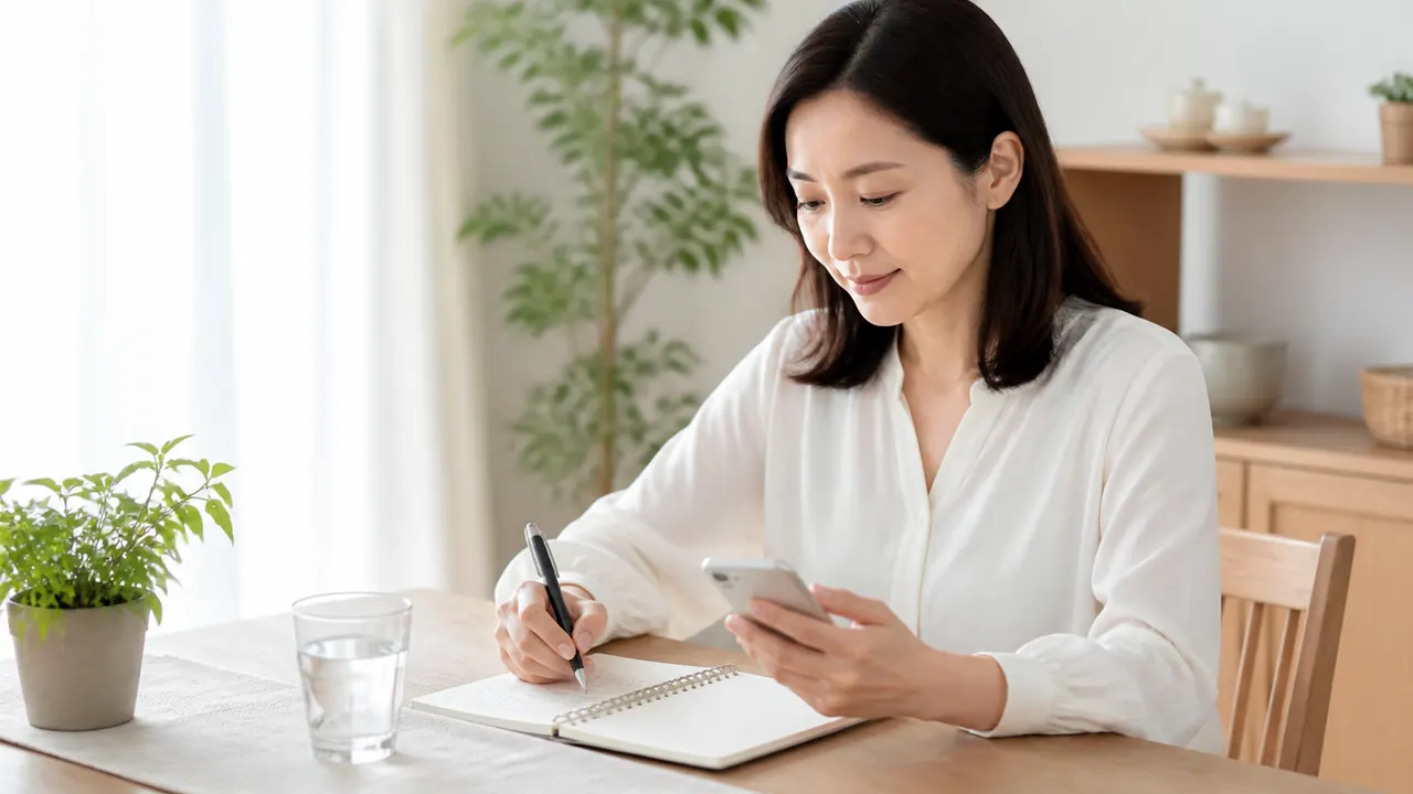 消風散の服用管理イメージ 消風散の服用と症状の経過を記録するイメージ