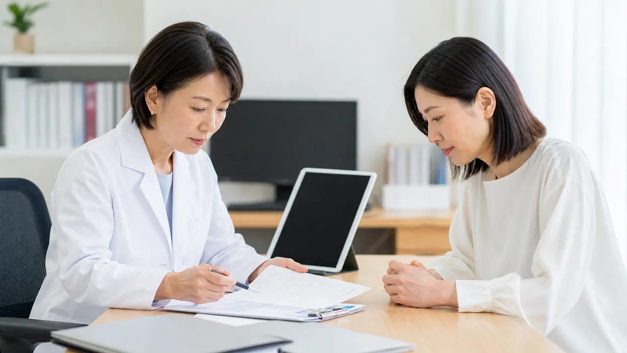 消風散の安全性確認イメージ 併用薬や副作用の注意点を皮膚科医と確認するイメージ