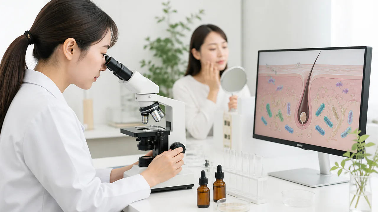 皮膚のマイクロバイオームがニキビ発生に与える影響の最新研究