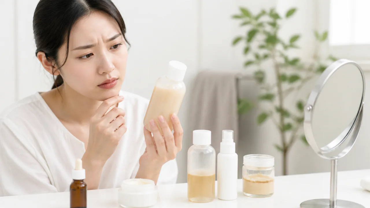 変色や異臭など劣化したスキンケア製品を見分ける確認ポイント