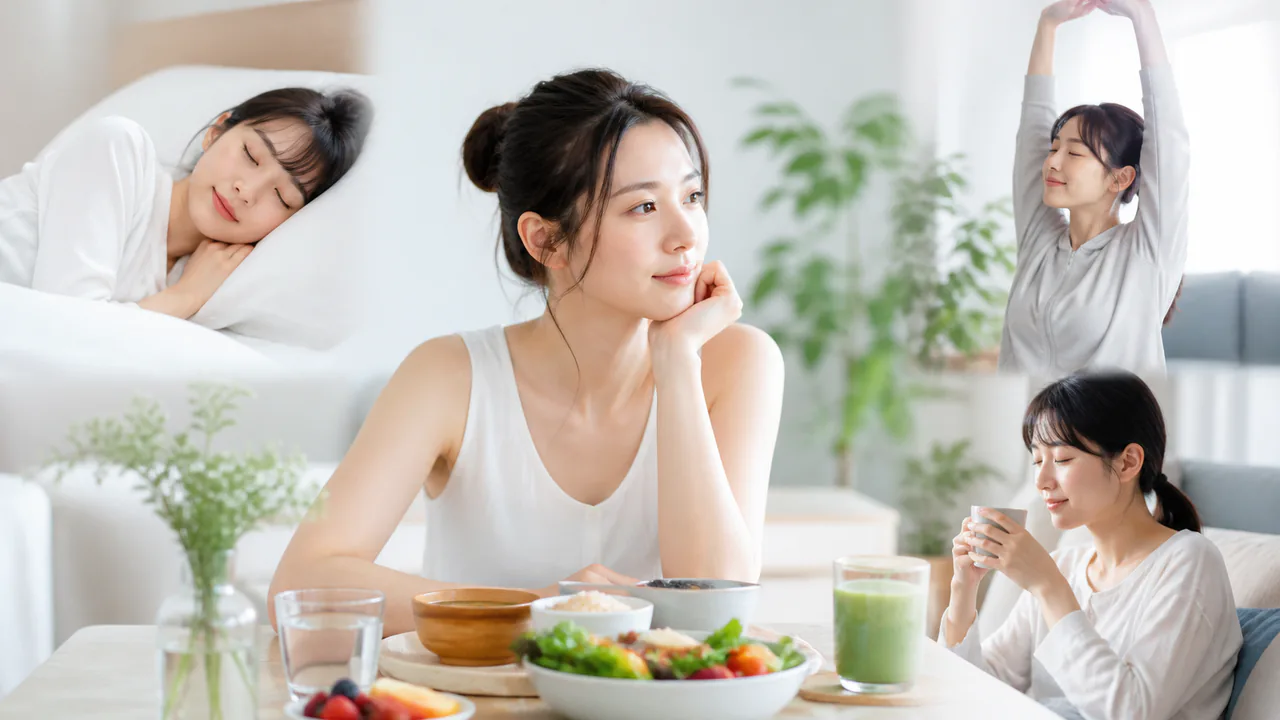 ニキビ肌改善のための生活習慣、食事や睡眠、ストレス管理のポイント