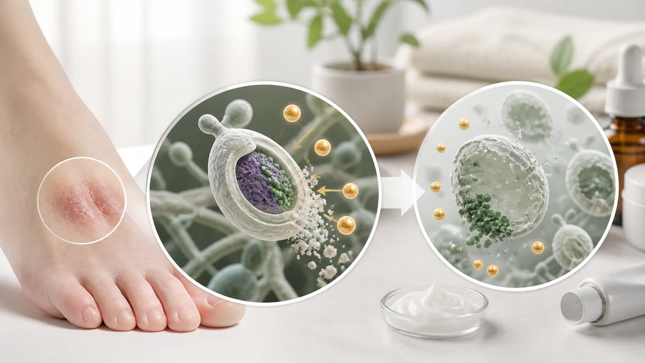 真菌の細胞壁を破壊し、増殖を抑える抗真菌薬の作用メカニズム