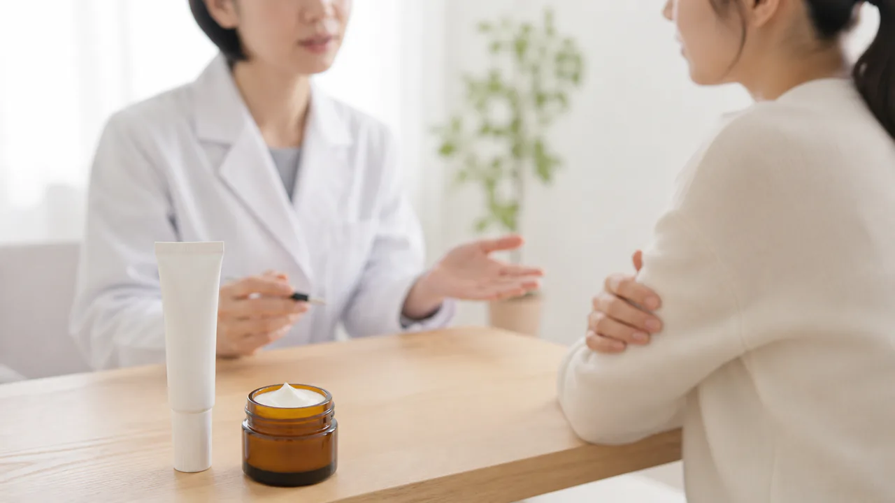 アトピー性皮膚炎に処方されるJAK阻害外用薬コレクチム軟膏の容器と説明