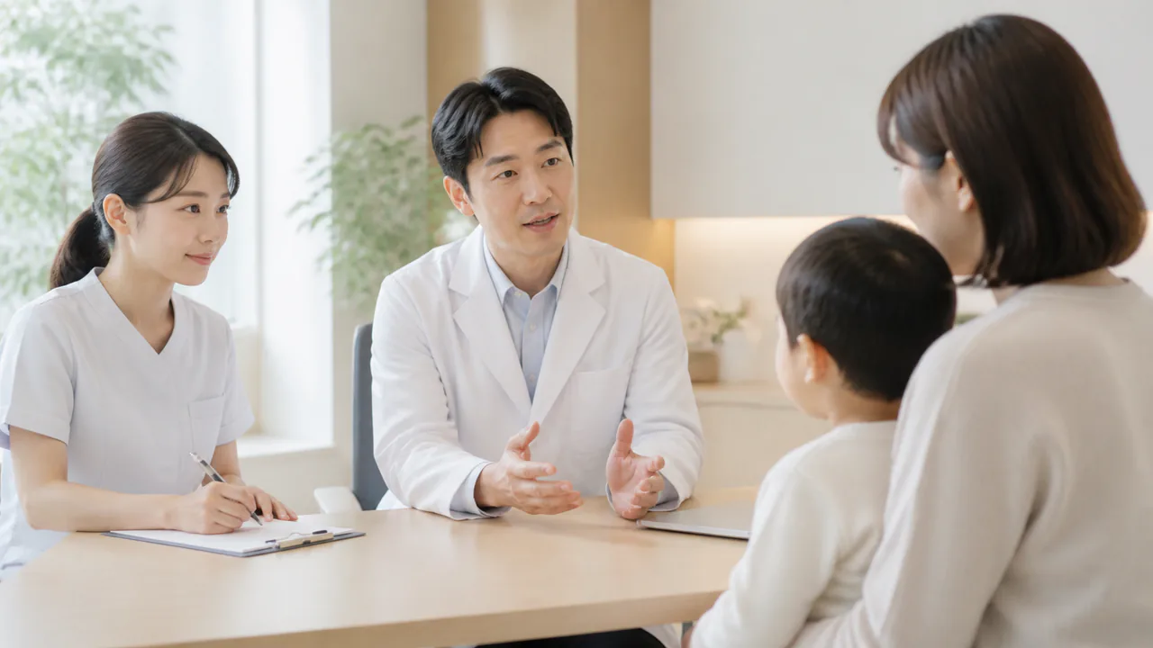アトピー性皮膚炎の相談窓口として医療機関の専門医と看護師