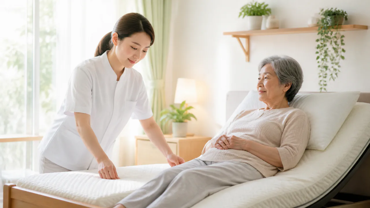 床ずれの基礎知識を理解し、適切な予防策を講じることで健康維持に繋がる様子