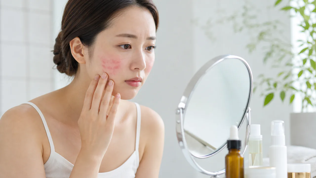 化粧品ニキビと似ているが異なる皮膚炎や湿疹の症状