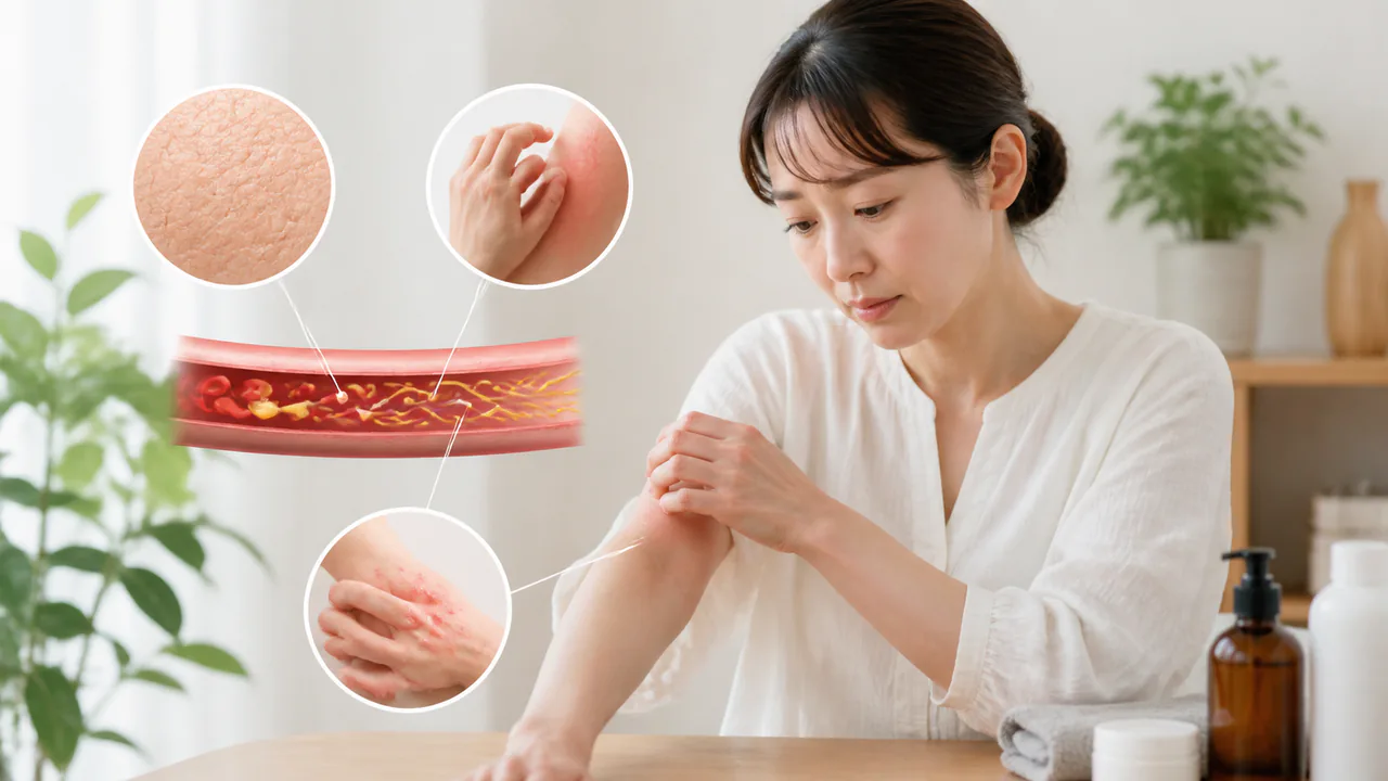 糖尿病が引き起こす皮膚の乾燥やかゆみ、感染症などのトラブルのメカニズム