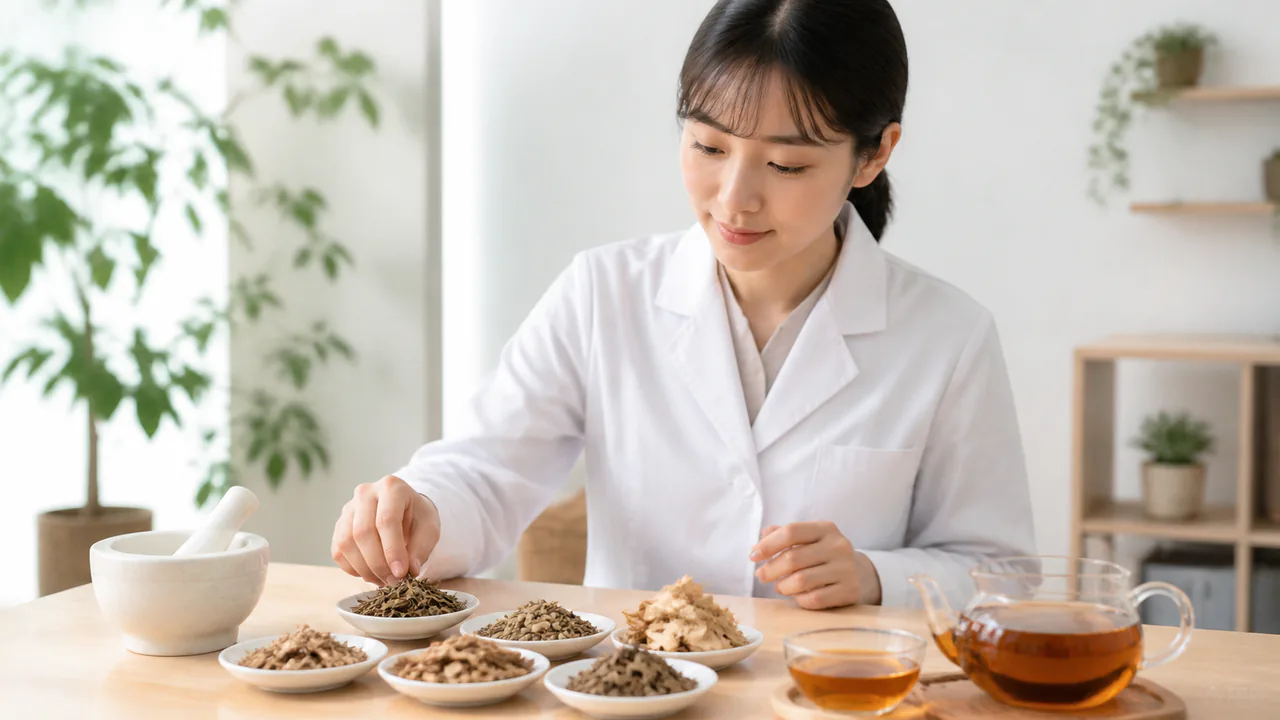 排膿散及湯が膿や炎症を鎮め、患部の回復を促す作用を示す漢方薬の概念