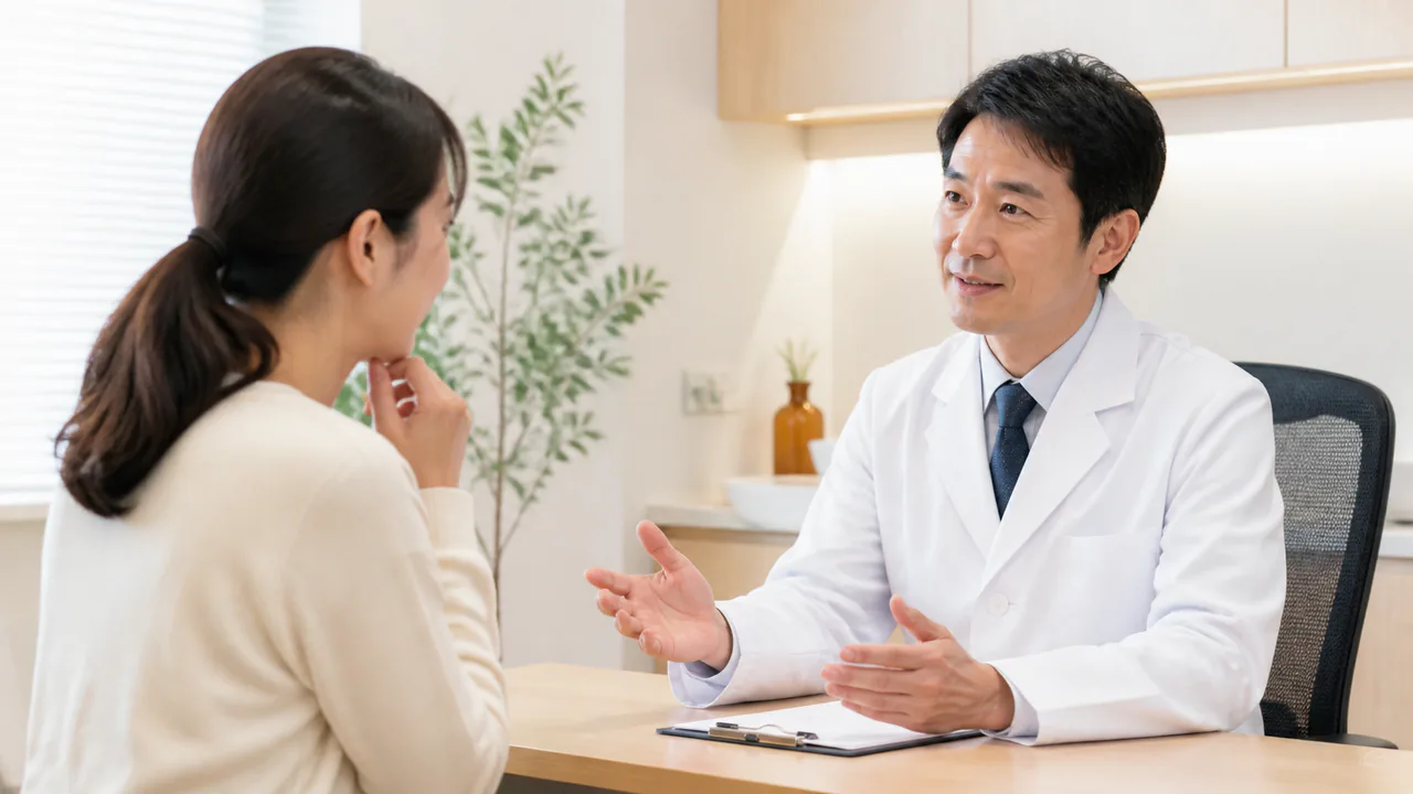 参蘇飲について医師と患者が対話する様子