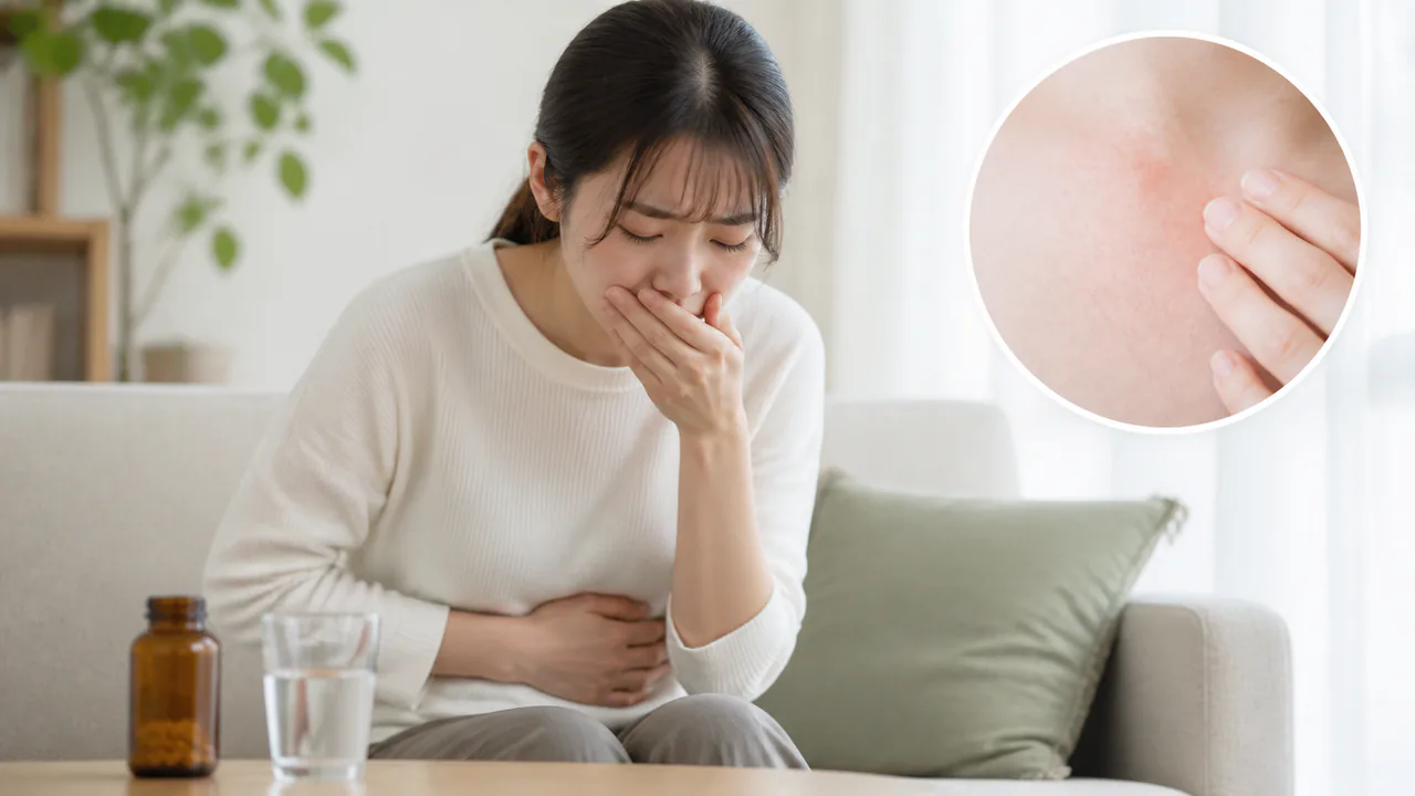 ユベラの服用で起こりうる胃不快感や発疹などの副作用