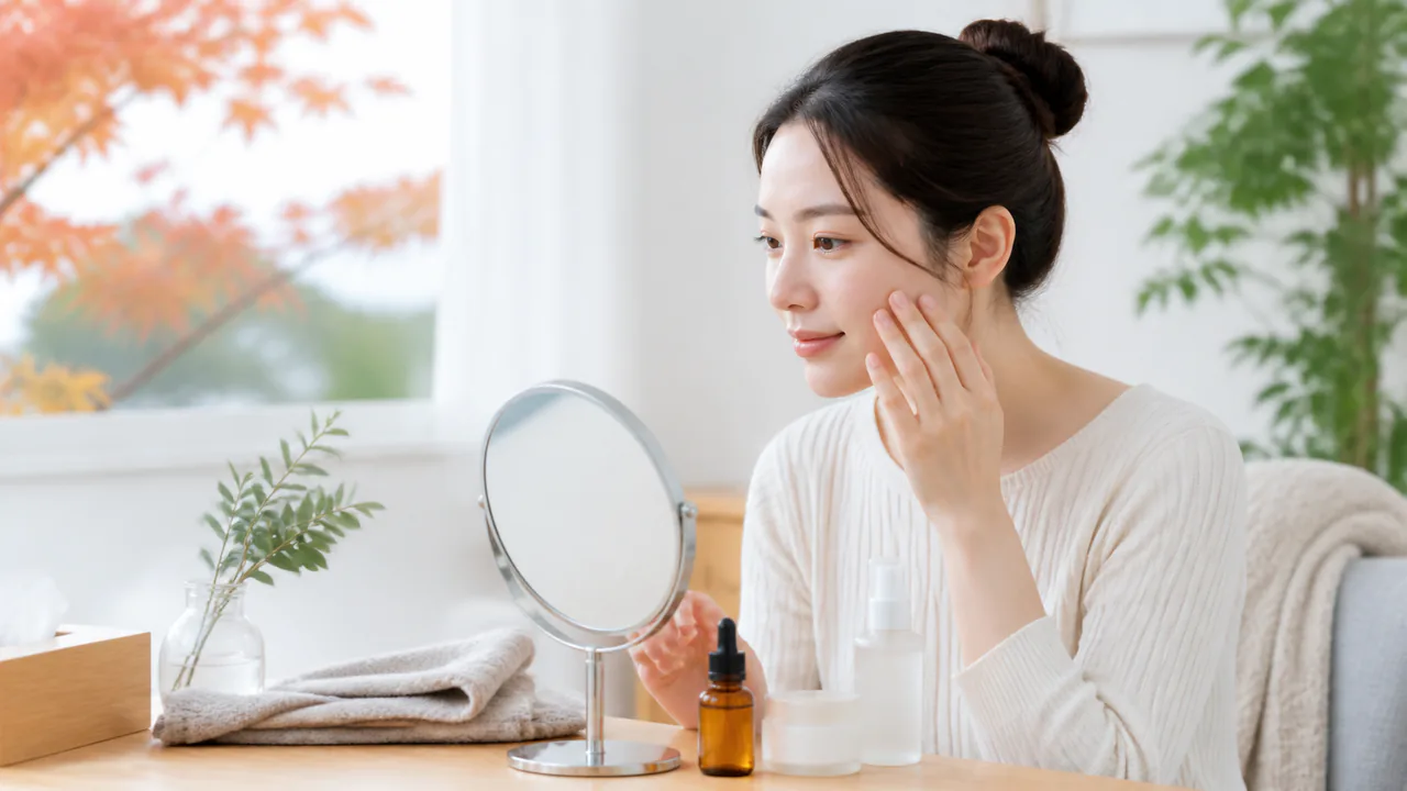 乾燥した肌に潤いを与える保湿ケア、季節の変わり目の肌トラブル対策