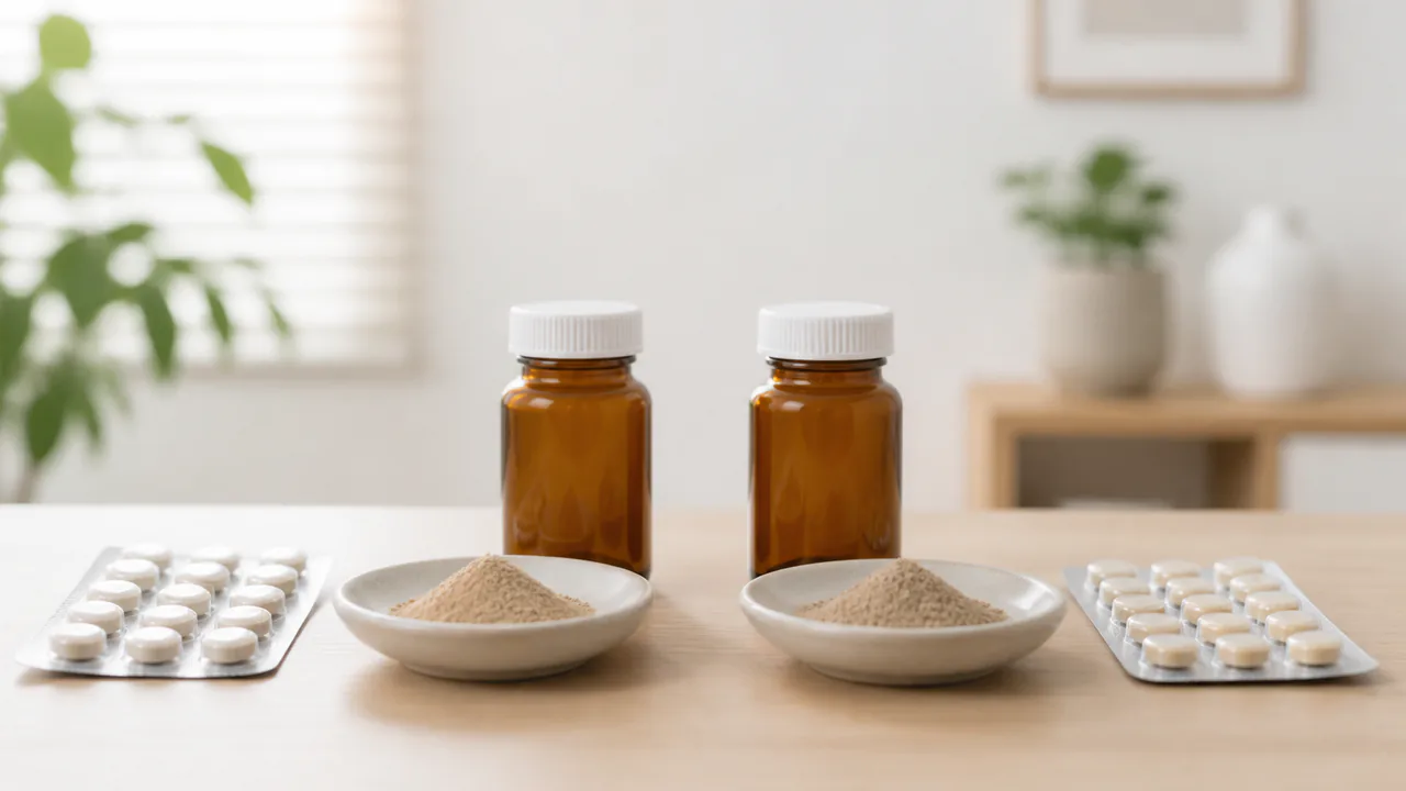 二朮湯のジェネリック医薬品と先発医薬品の比較を示す医療品