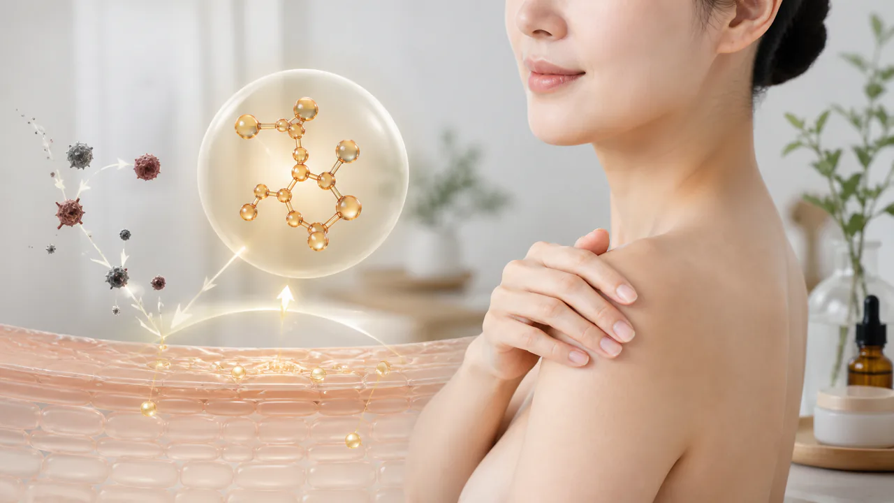 ジュベラ（トコフェロール）の抗酸化作用と肌細胞保護のメカニズム