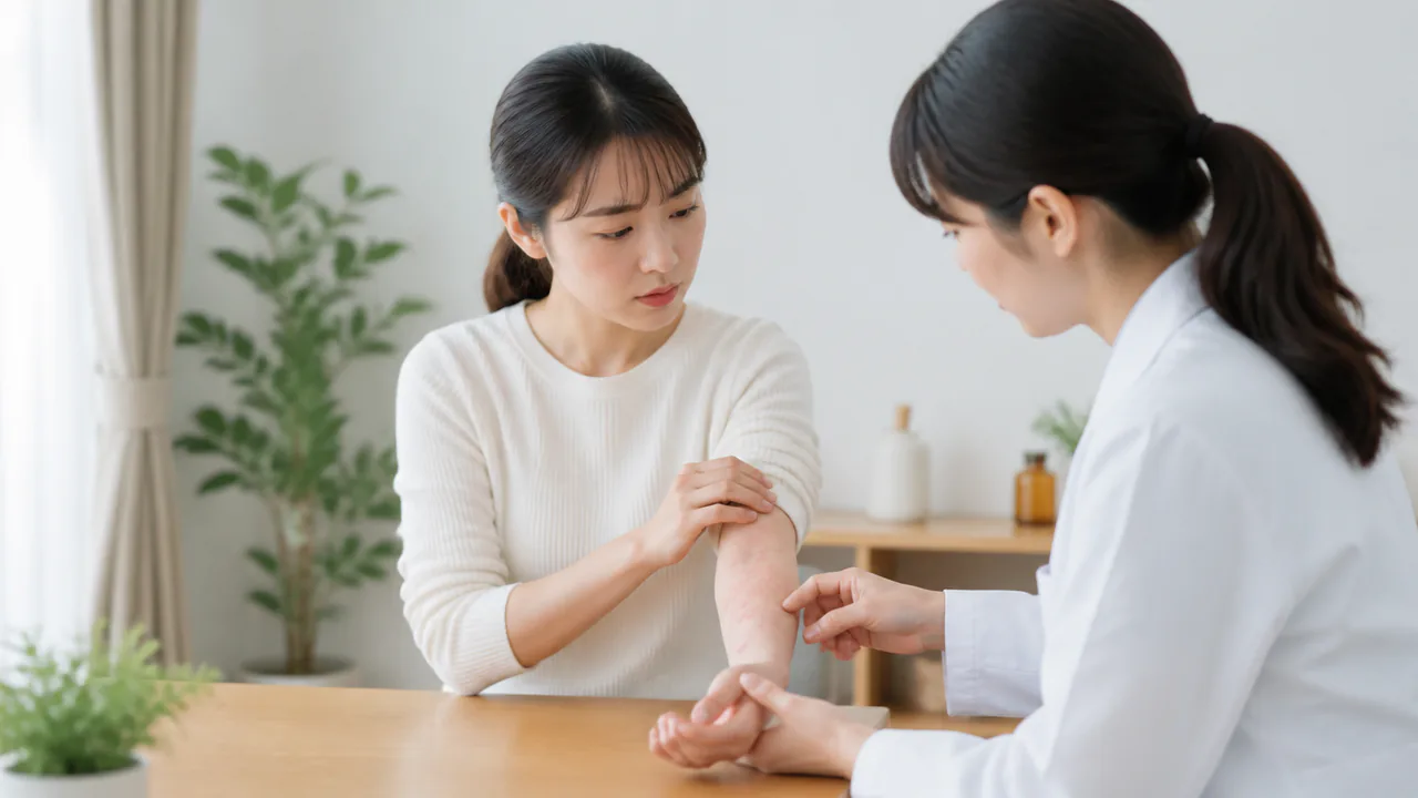 じんましんと症状が似ているアトピー性皮膚炎や湿疹などの皮膚病
