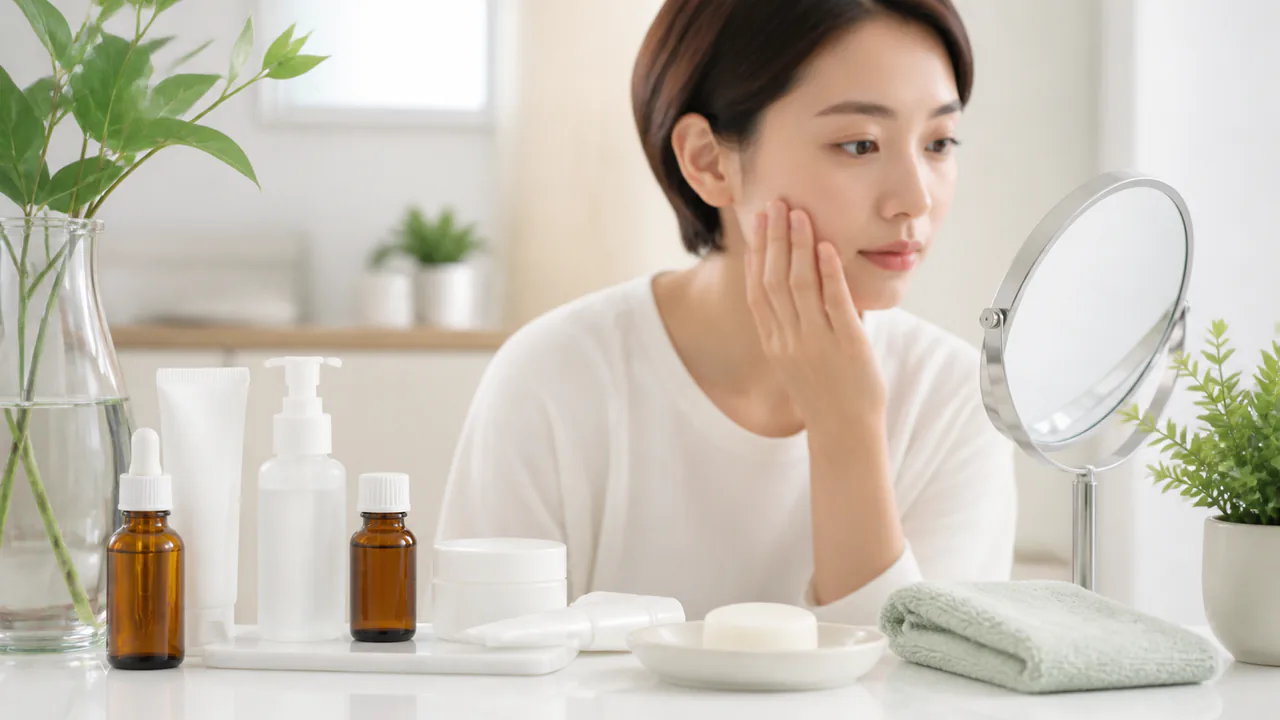 酒さやニキビ治療に使用される薬剤やスキンケア用品、適切なケアで肌を改善する