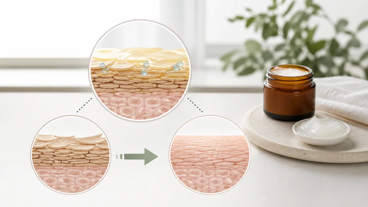 サリチル酸ワセリンが硬くなった角質を軟化させ、皮膚を滑らかにする作用機序