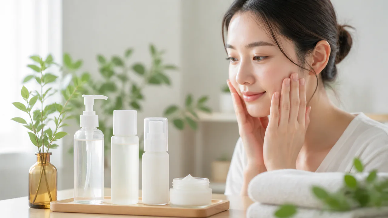 敏感肌に優しい低刺激性の化粧水や乳液、クリームなどのスキンケア製品