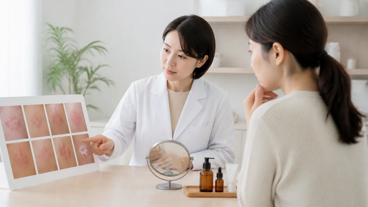日光皮膚炎と間違いやすい皮膚疾患の症状を比較し解説