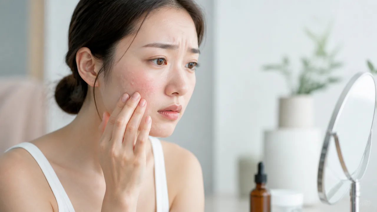 トレチノイン使用による肌の赤みや乾燥、皮むけといった副作用の症状