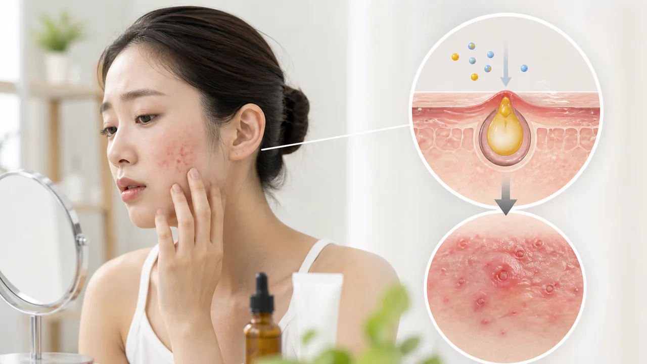 ニキビ治療薬を塗布後に赤みや腫れが悪化する好転反応のメカニズムを解説