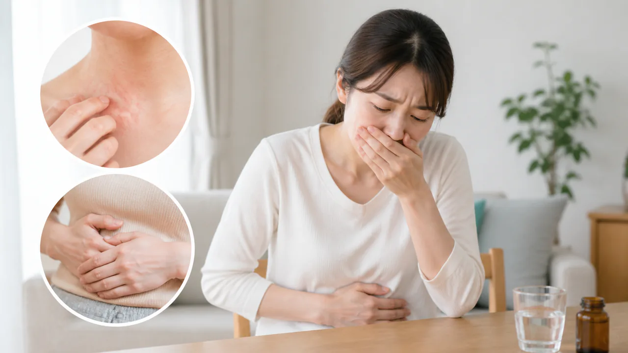 薏苡仁湯服用後に注意すべき皮膚の発疹や胃腸の不調を示す症状